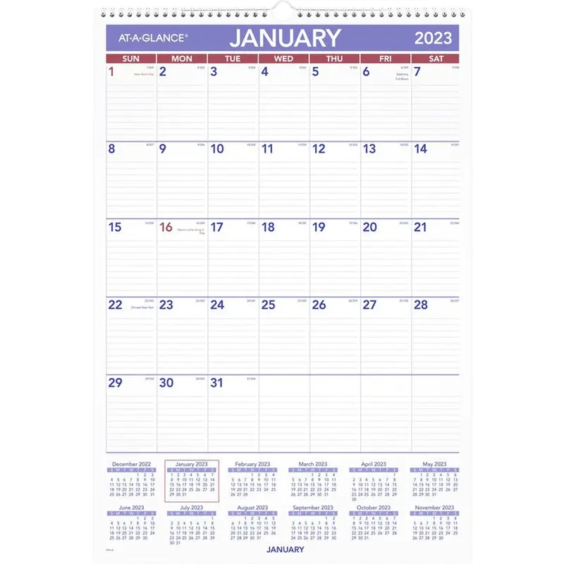 At-A-Glance Recycled Monthly Wall Calendar [SKU - AAGPM328]EA
