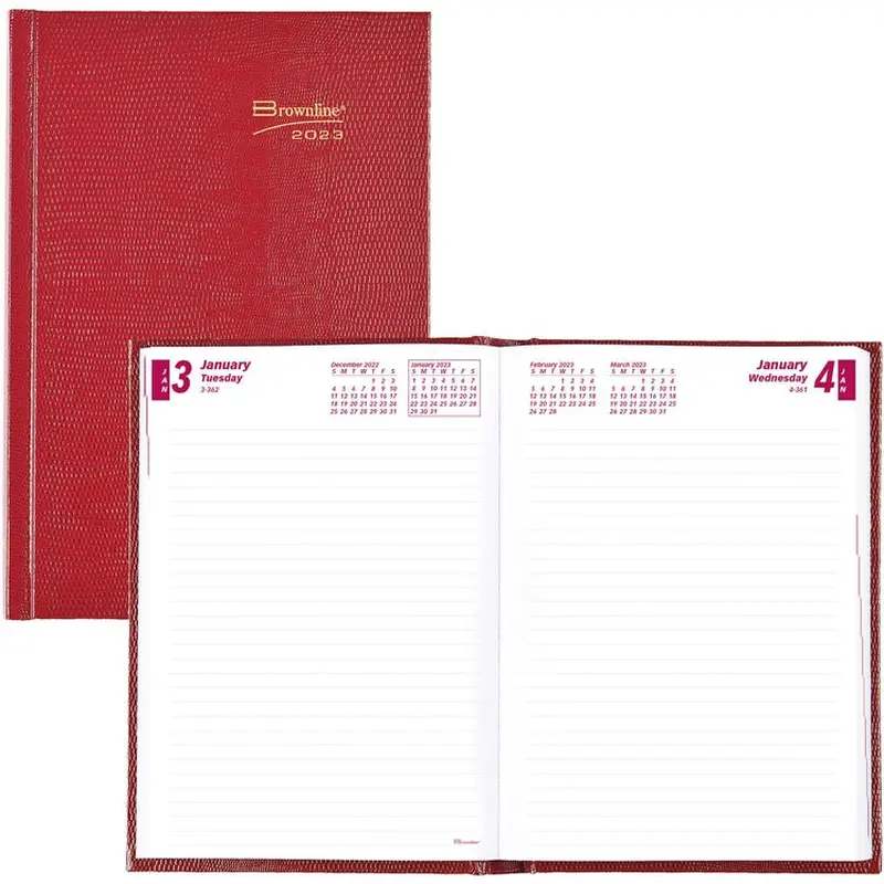 Brownline Daily Planner [SKU - REDCB389RED]EA