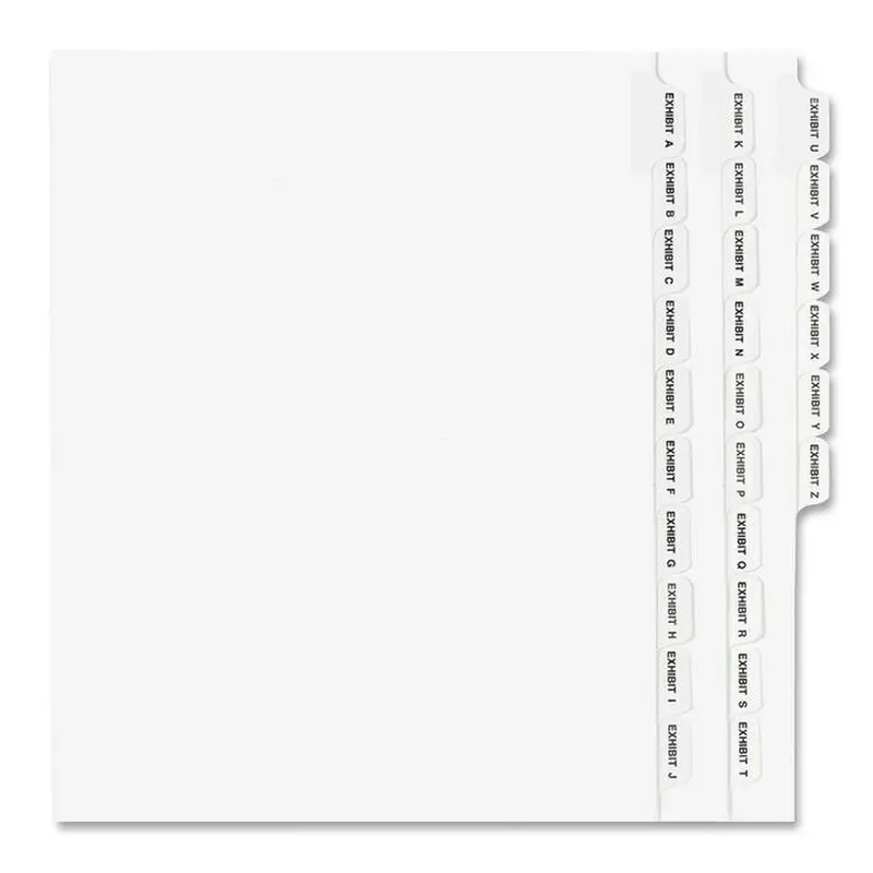 Avery Standard Collated Legal Exhibit Divider Sets - Avery Style [SKU - AVE01370]ST