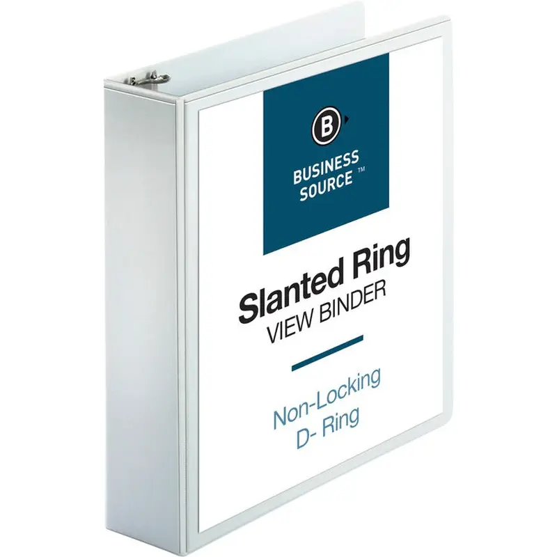Business Source Basic D-Ring White View Binders [SKU - BSN28442]EA