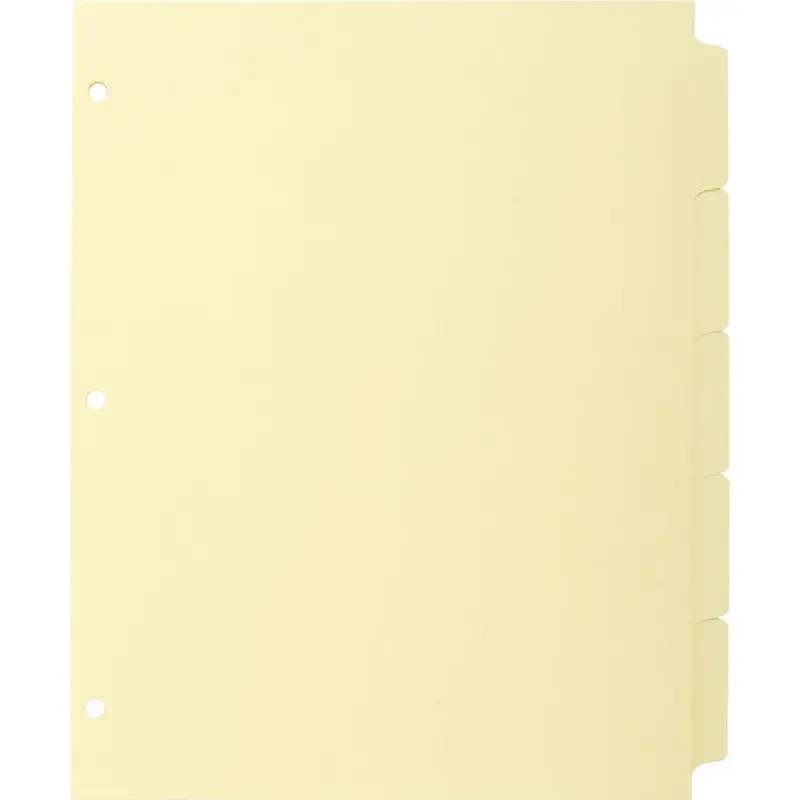 Business Source Mylar-reinforced Plain Tab Indexes [SKU - BSN16480]BX