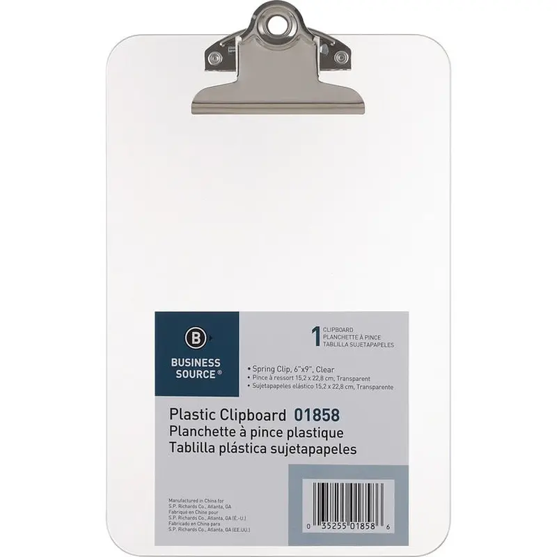 Business Source Plastic Clipboard [SKU - BSN01858]EA