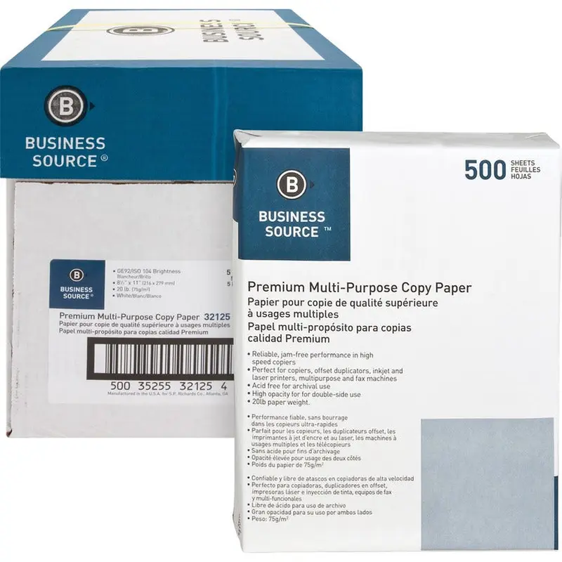 Business Source Premium Multipurpose Copy Paper [SKU - BSN32125]CT