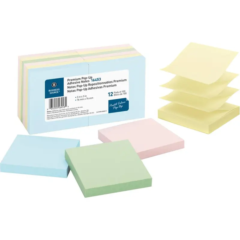 Business Source Reposition Pop-up Adhesive Notes [SKU - BSN16453]PK