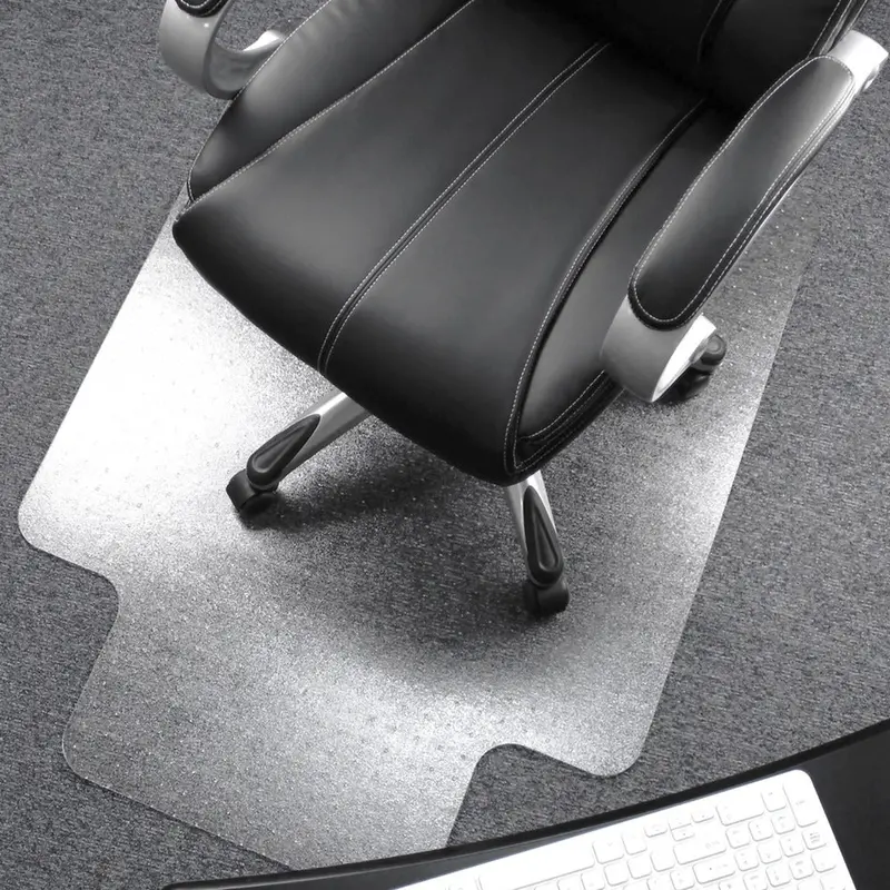 Cleartex Plush Pile Polycarbonate Chairmat w/Lip [SKU - FLR1113427LR]EA