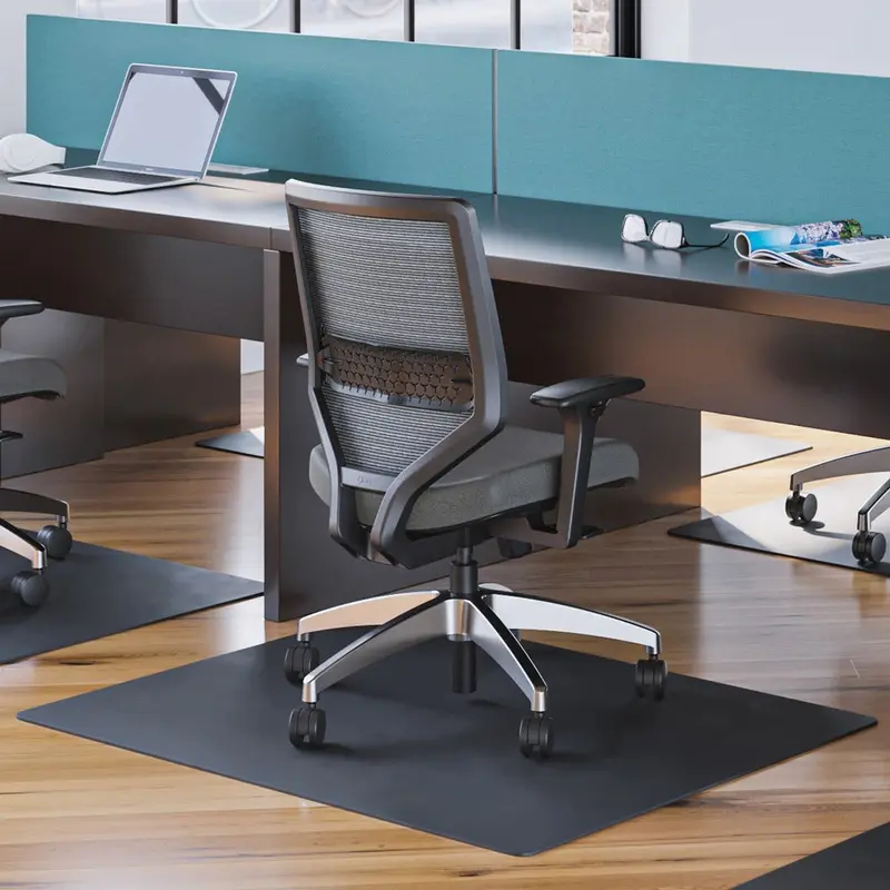 Deflecto Black EconoMat for Hard Floors [SKU - DEFCM21442FBLK]EA