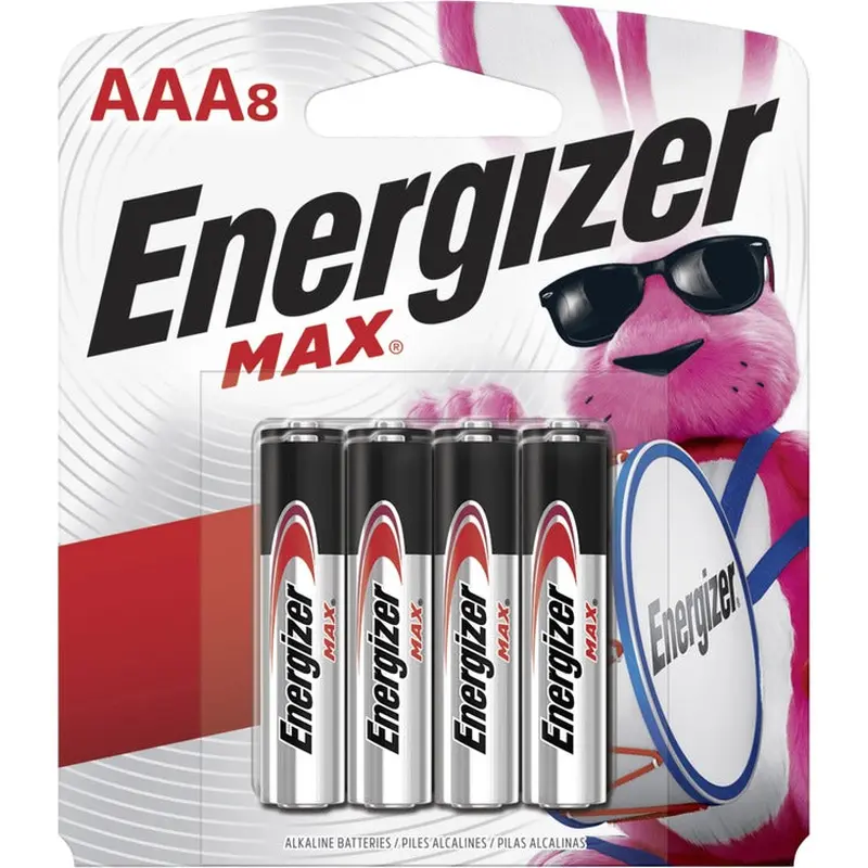 Energizer MAX Alkaline AAA Batteries [SKU - EVEE92MP8]PK