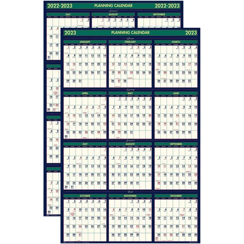 House of Doolittle Nonlaminated Reversible Planner [SKU - HOD390]EA