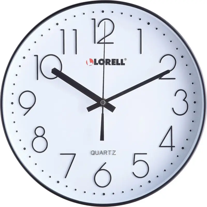 Lorell 12" Quiet Wall Clock [SKU - LLR61011]EA