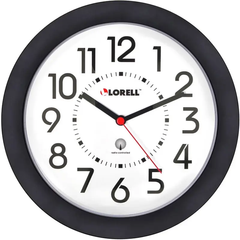 Lorell 9" Radio Controlled Profile Wall Clock [SKU - LLR60990]EA