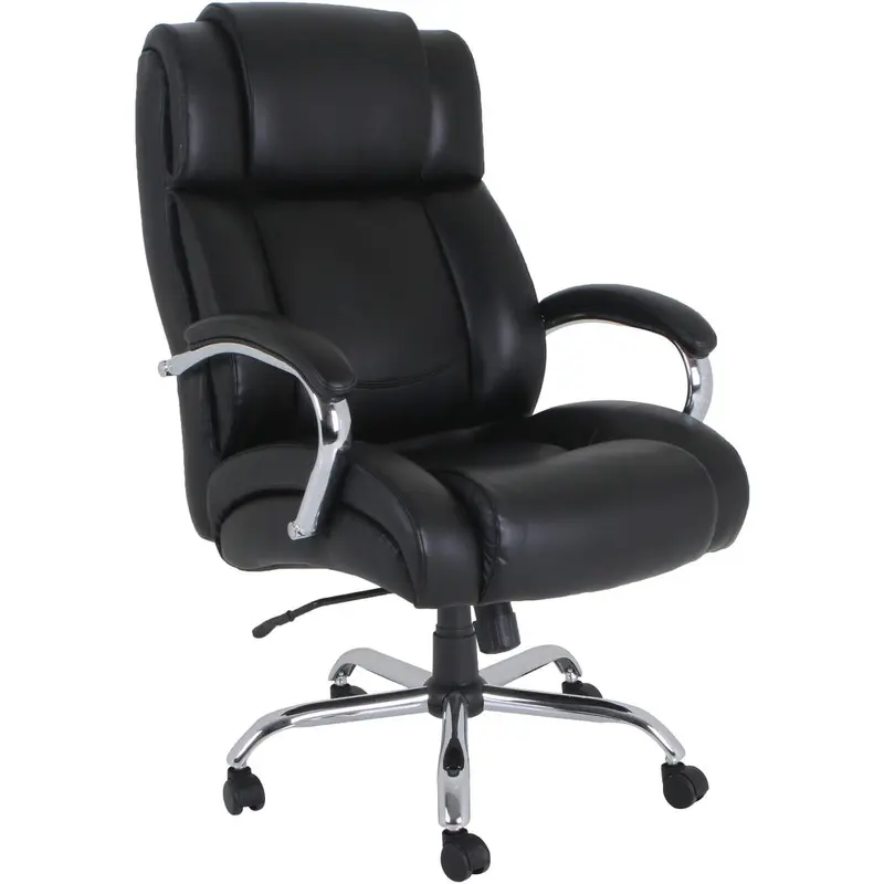 Lorell Big and Tall Leather Chair with UltraCoil Comfort [SKU - LLR99845]EA