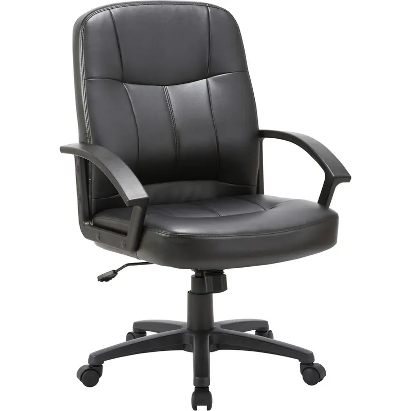 Lorell Chadwick Managerial Leather Mid-Back Chair [SKU - LLR60121]EA