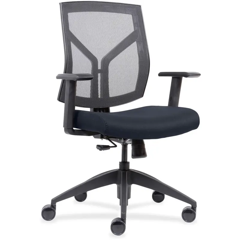Lorell Mesh Back/Fabric Seat Mid-Back Task Chair [SKU - LLR83111A204]EA