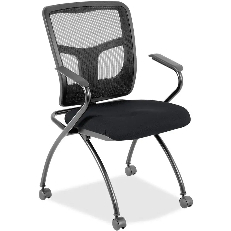Lorell Mesh Back Fabric Seat Nesting Chairs [SKU - LLR8437449]CT