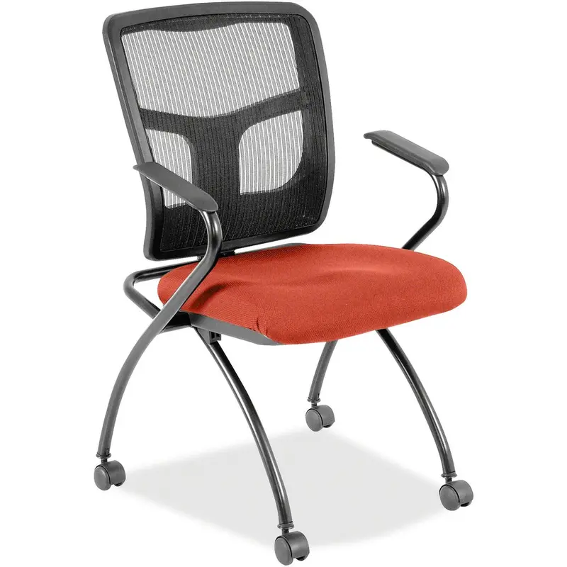 Lorell Mesh Back Fabric Seat Nesting Chairs [SKU - LLR8437492]CT