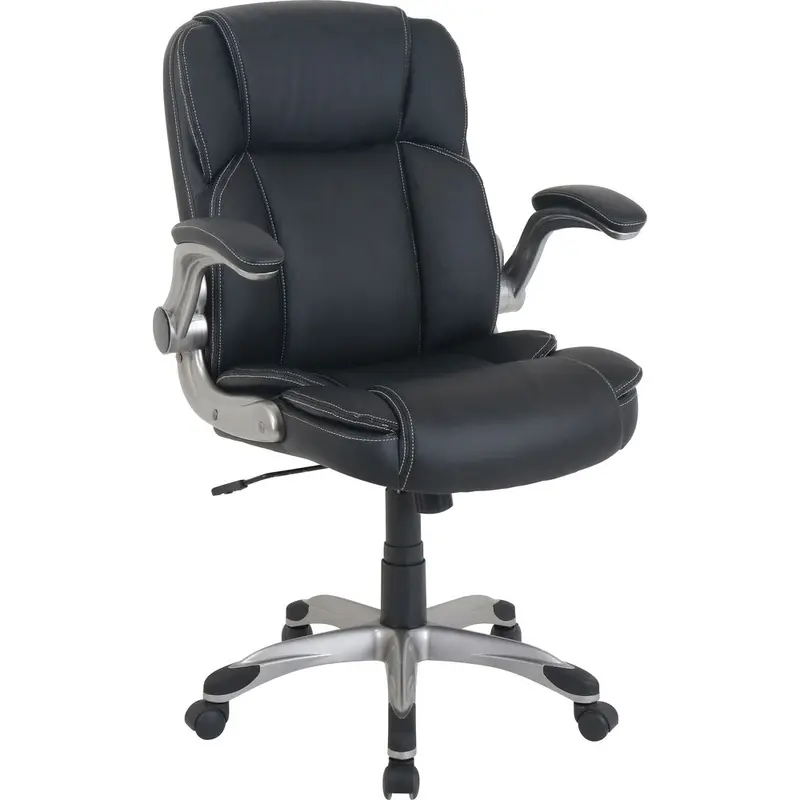 SOHO Flip Armrest Mid-back Leather Chair [SKU - LLR81802]EA