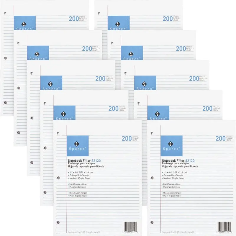 Sparco Notebook Filler Paper - Letter [SKU - SPR82120BD]BD