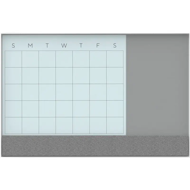 U Brands Magnetic Glass Dry Erase 3-in-1 Calendar Board [SKU - UBR3198U0001]EA