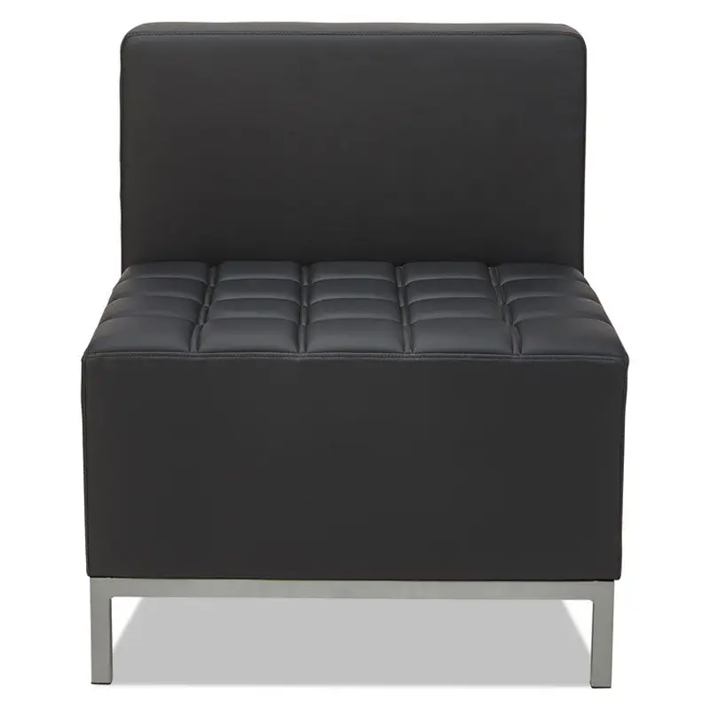 Alera QUB Series Armless L Sectional, 26.38w x 26.38d x 30.5h, Black