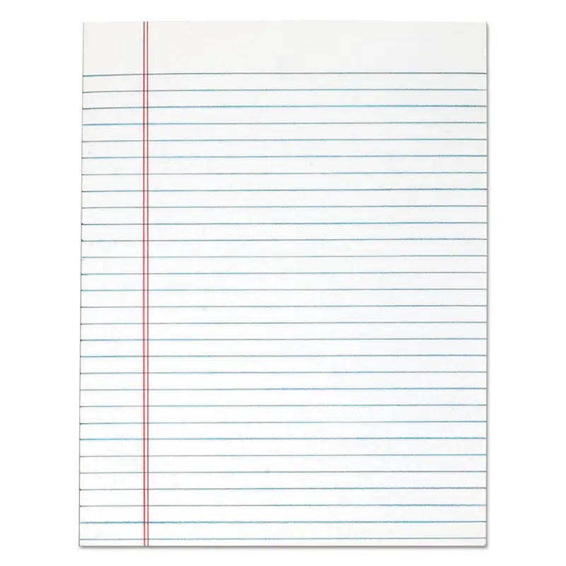 "The Legal Pad" Glue Top Pads, Wide/Legal Rule, 50 White 8.5 x 11 Sheets, 12/Pack