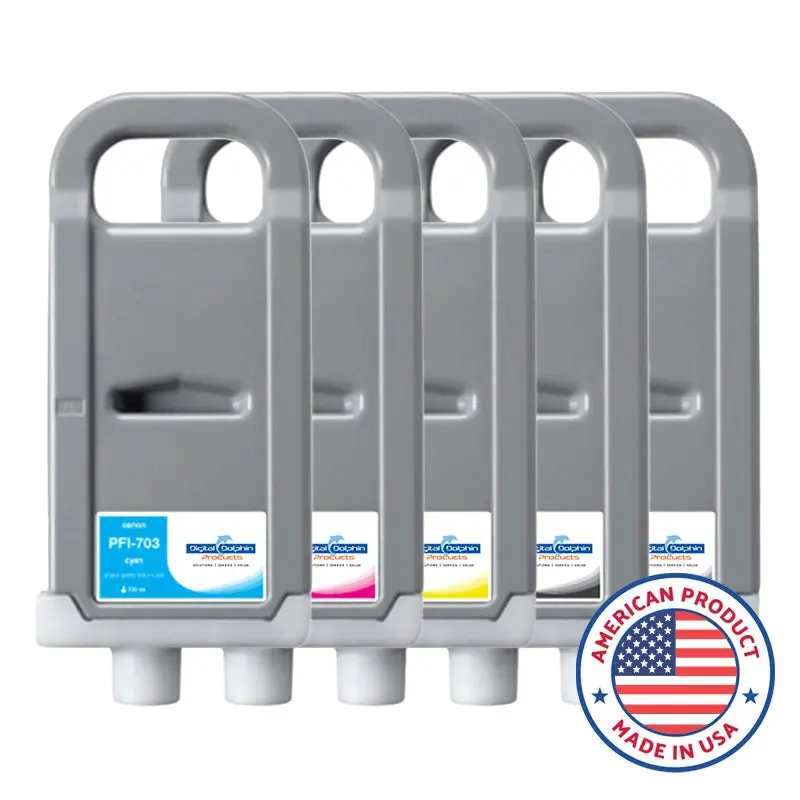 Digital Dolphin Products Compatible Replacement Ink Cartridge for Canon PFI-703, 700 mLMatte Black