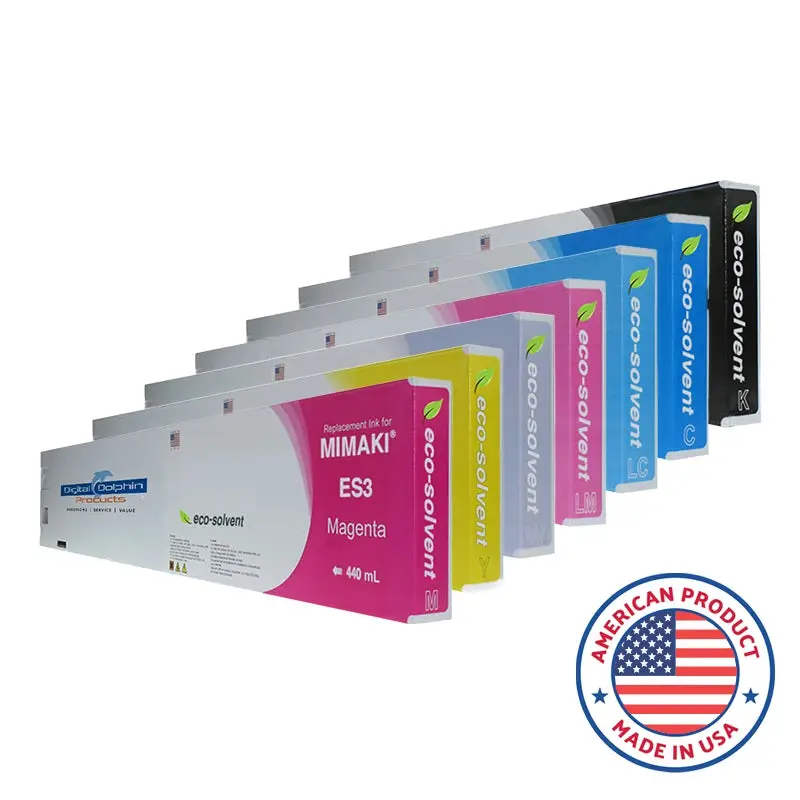 Digital Dolphin Products Compatible Replacement Ink Cartridges for Mimaki ES3, 220 mL  440 mL440 mL / Cyan