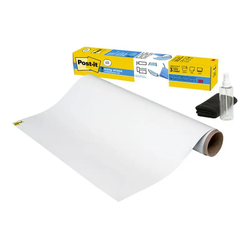 Easy Erase Permanent Marker Whiteboard Surface, Laminate Film, 36  x 24 , White