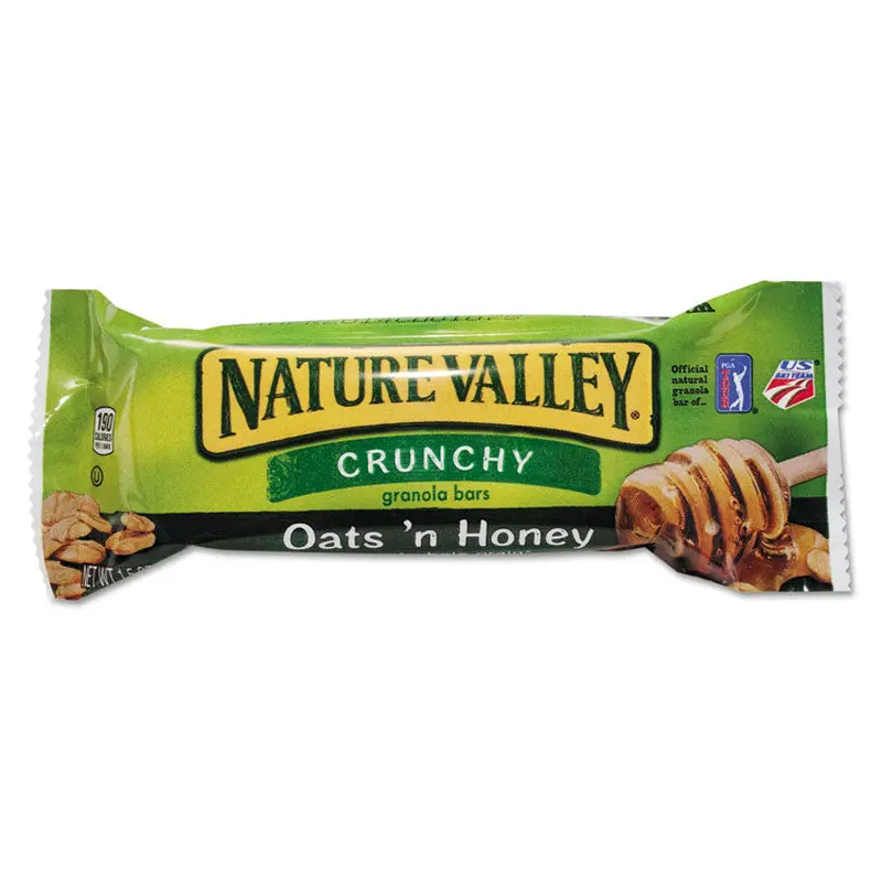 Granola Bars, Oats n Honey Cereal, 1.5 oz Bar, 18/Box