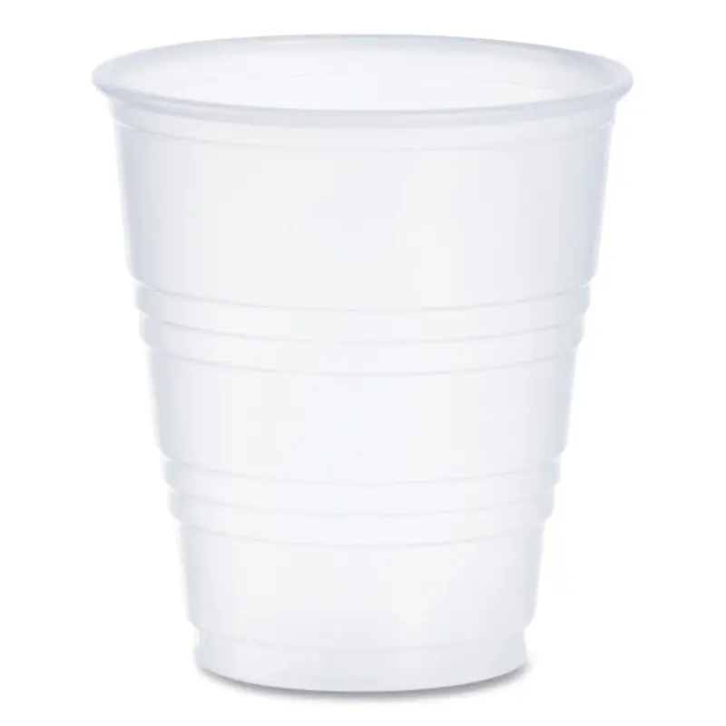 High-Impact Polystyrene Cold Cups, 5 oz, Translucent, 100/Pack