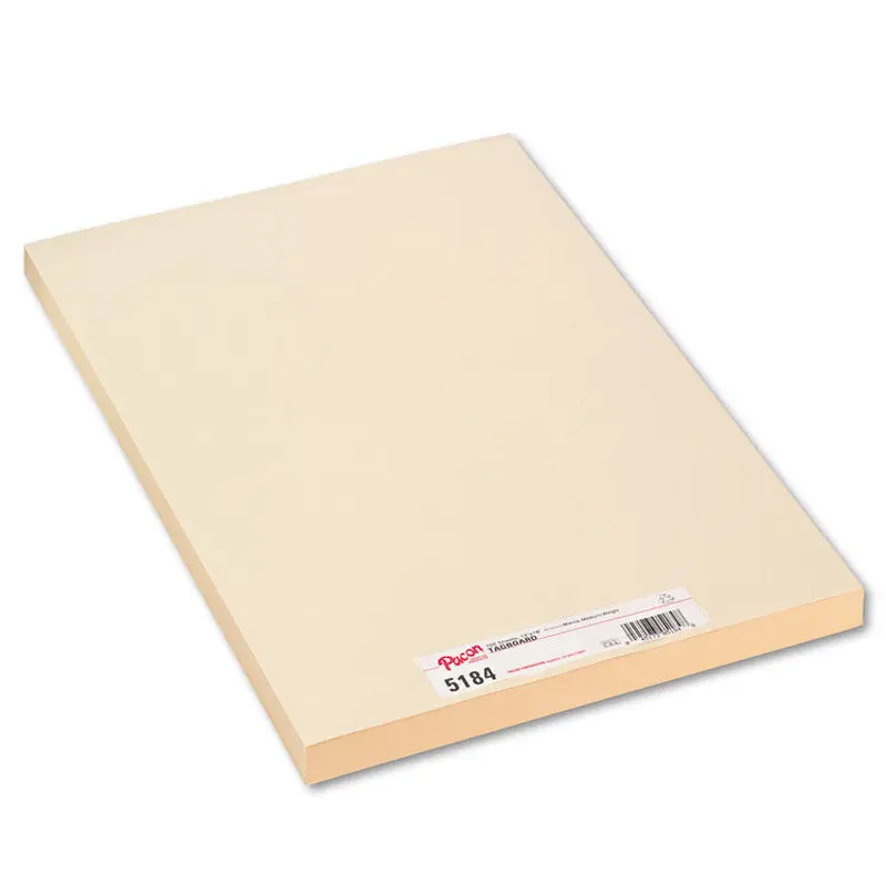 Medium Weight Tagboard, 12 x 18, Manila, 100/Pack