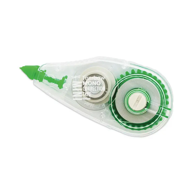 MONO Mini Correction Tape, Non-Refillable, Clear Applicator, 0.17" x 315", 10/Pack