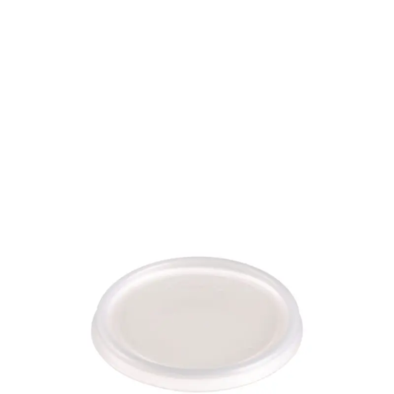 Non-Vented Cup Lids, Fits 6 oz Cups, 2, 3.5, 4 oz Food Containers, Translucent, 1,000/Carton