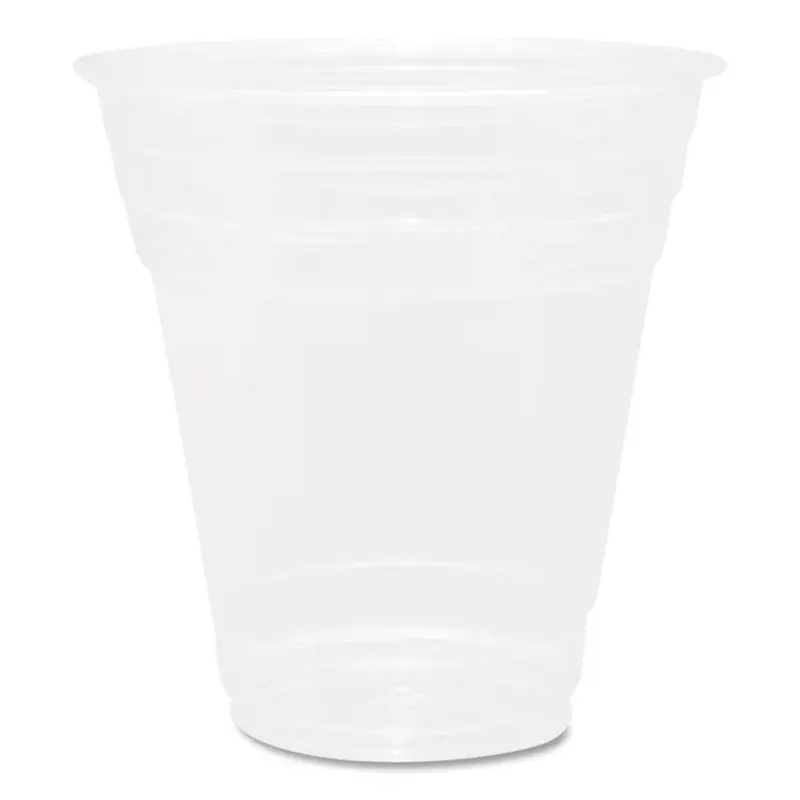 PET Plastic Cups, 98 mm Rim Diameter, 12 oz, Clear, 1,000/Carton