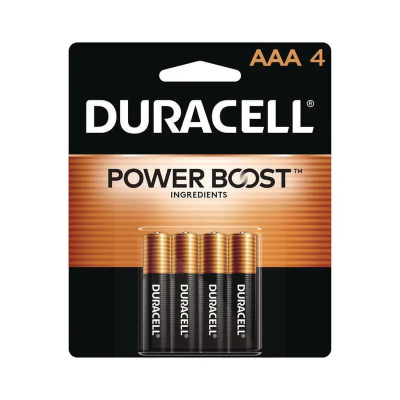 Power Boost CopperTop Alkaline AAA Batteries, 4/Pack