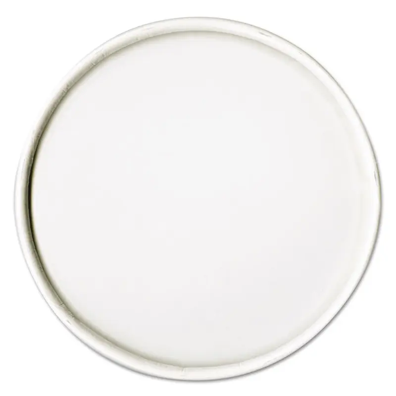 Spiral-Wound Paper Hot Cup Lids, Fits 16 oz Cups, White, 25/Sleeve, 20 Sleeves/Carton