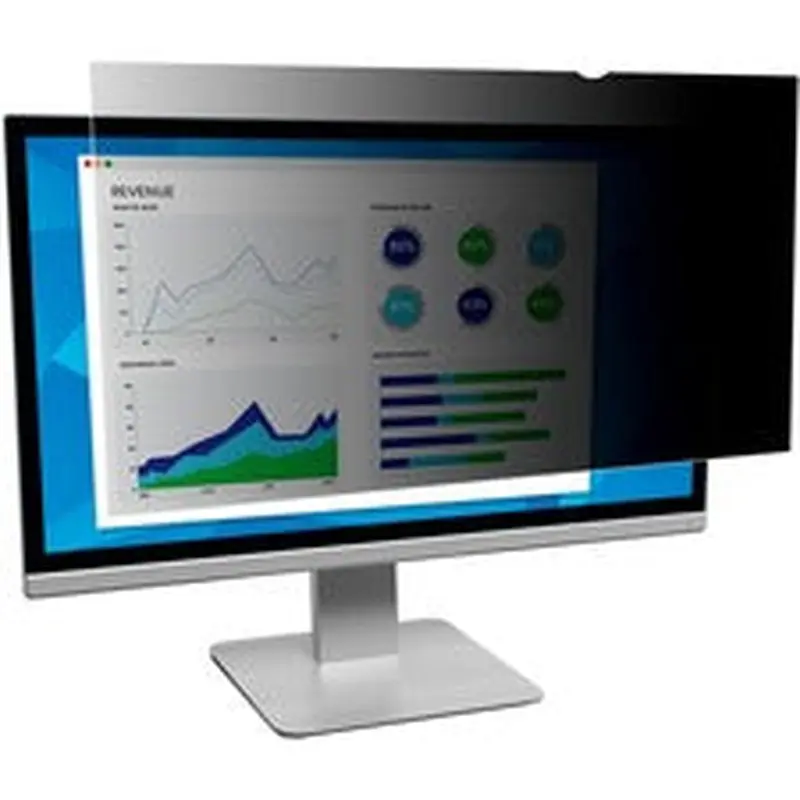 3M Privacy Filter for 20" Widescreen Monitor (PF200W9B) Black, Matte, Glossy