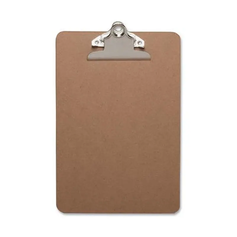 BUSINESS SOURCE CLIPBOARD STANDARD 6" X 9" HARDBOARD BRO