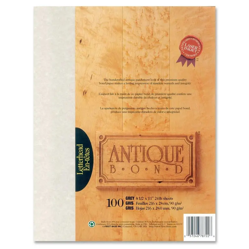 First Base Antique Bond 78722 Laser Bond Paper