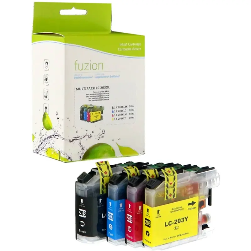 fuzion Ink Cartridge - Alternative for Brother LC61 - Black, Cyan, Magenta, Yellow
