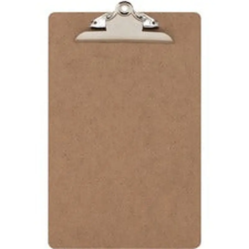 Geocan Clipboard Letter Size - 8 1/2" x 11" - Masonite