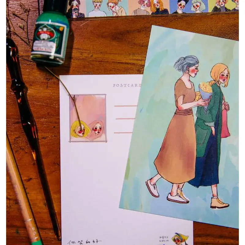 La Dolce Vita Postcard - Bucket Flower