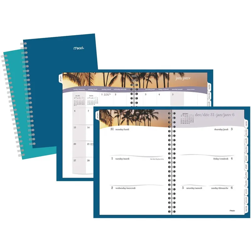Mead Tropical Escape Weekly/Monthly Planner