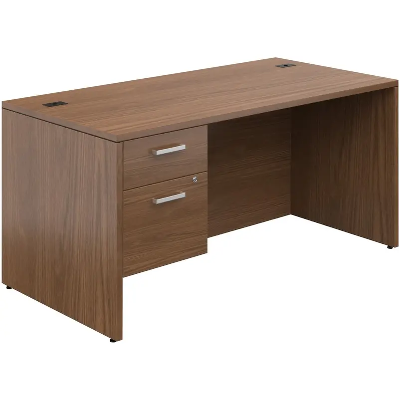 Offices To Go Ionic Single Pedestal Desk 60"W x 30"D x 29"H Winter Cherry