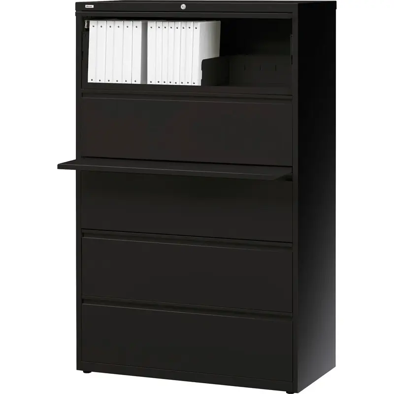 Lorell Telescoping Suspension Lateral Files - 5-Drawer