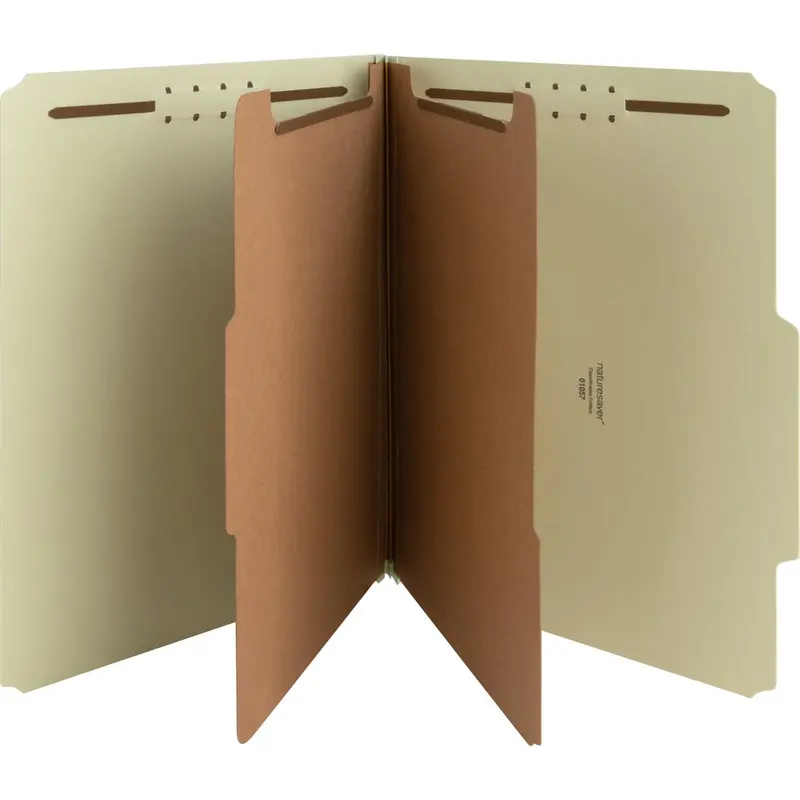 Nature Saver Recycled Gray/Green Classification Folders