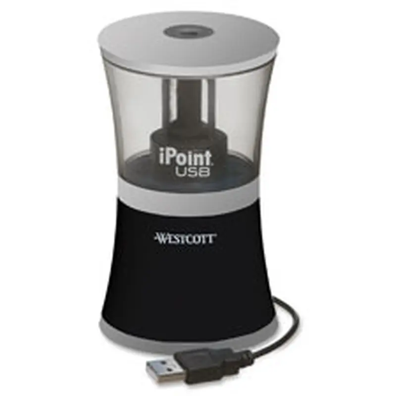 Pencil Sharpener, Battery/USB Power, Black