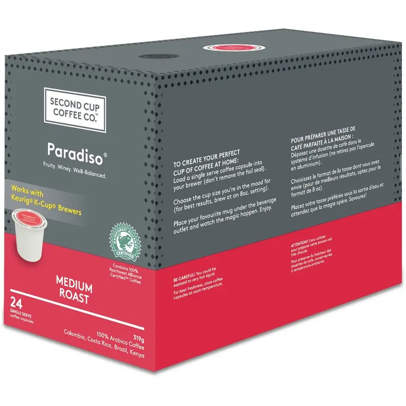 Second Cup Dark Paradiso Coffee K-Cup