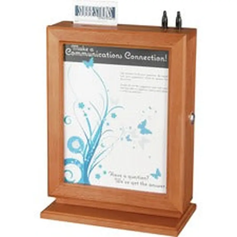 Safco Customizable Wood Suggestion Box