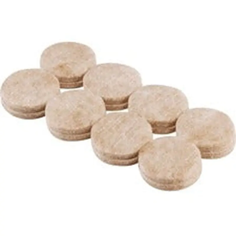 Shepherd Hardware 1-Inch Heavy Duty Self-Adhesive Felt Furniture Pads, 16-Pack, Beige