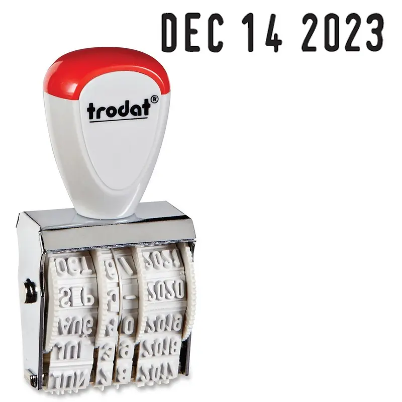 Trodat 12 Year Manual Line Dater Stamp Size #1